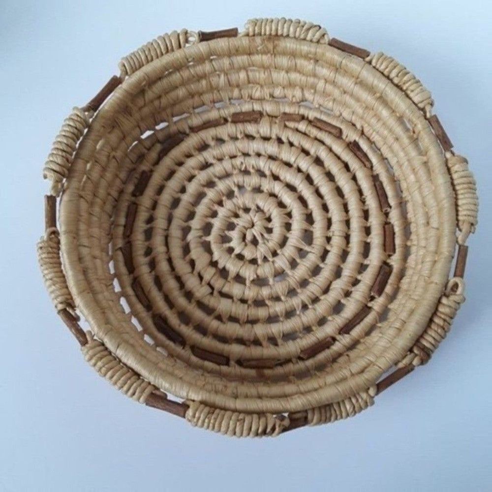 Vintage Wicker Boho Mid Century Modern Style Medium Size